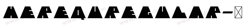 HerequRegular字体转换
