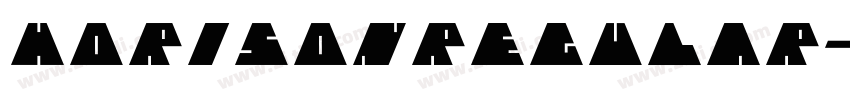 HorisonRegular字体转换