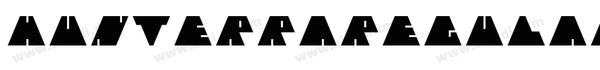 HunterraRegular字体转换