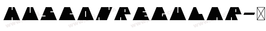 HusconRegular字体转换