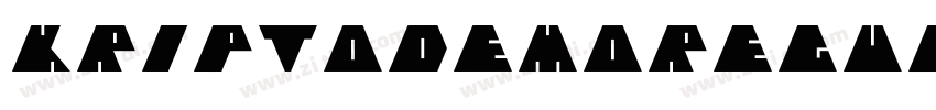 KriptoDEMORegular字体转换