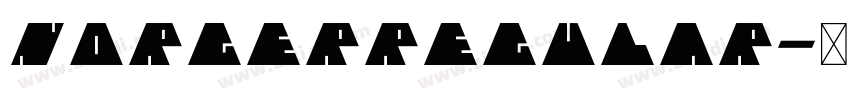 NorgerRegular字体转换