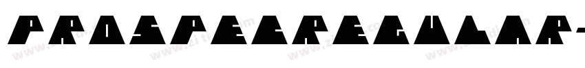 ProspecRegular字体转换