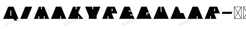 QimakyRegular字体转换