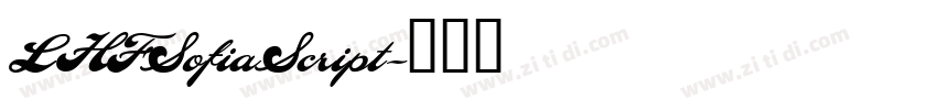 LHFSofiaScript字体转换