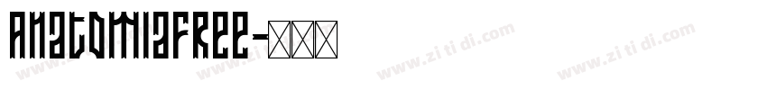 AnatomiaFree字体转换