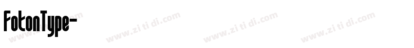 FotonType字体转换