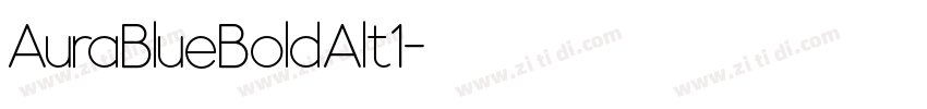 AuraBlueBoldAlt1字体转换
