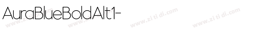 AuraBlueBoldAlt1字体转换
