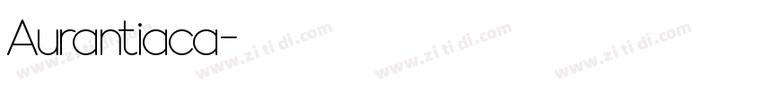 Aurantiaca字体转换