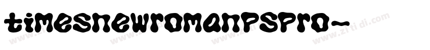 timesnewromanPSPro字体转换
