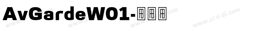 AvGardeW01字体转换