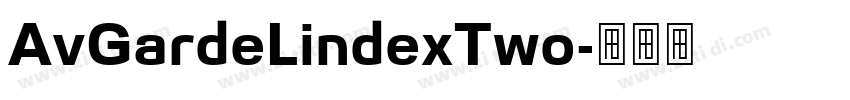 AvGardeLindexTwo字体转换