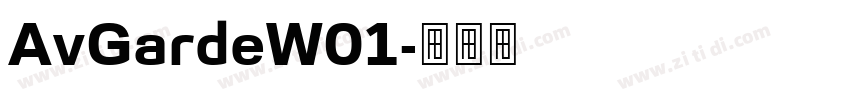 AvGardeW01字体转换