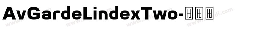 AvGardeLindexTwo字体转换