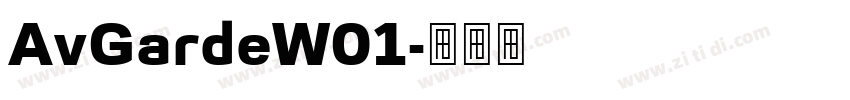 AvGardeW01字体转换