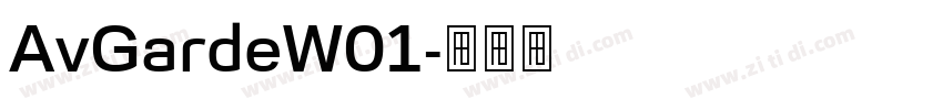 AvGardeW01字体转换
