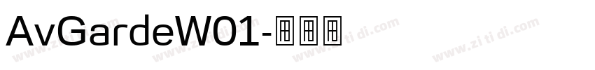AvGardeW01字体转换