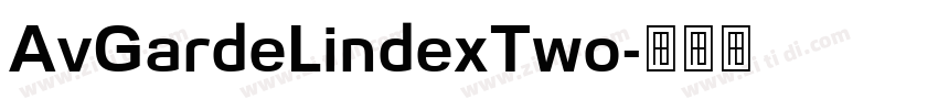 AvGardeLindexTwo字体转换