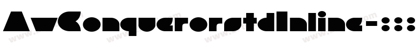 AwConquerorstdInline字体转换