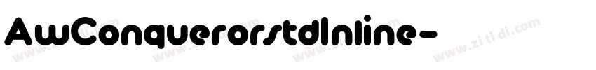 AwConquerorstdInline字体转换