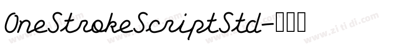 OneStrokeScriptStd字体转换
