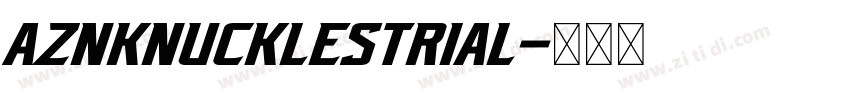 AznKnucklesTrial字体转换