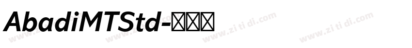 AbadiMTStd字体转换