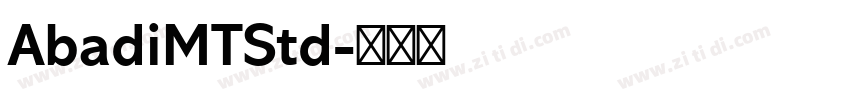 AbadiMTStd字体转换