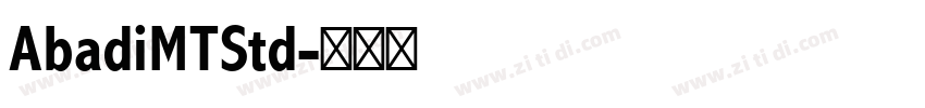 AbadiMTStd字体转换