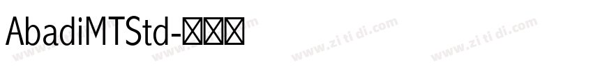 AbadiMTStd字体转换
