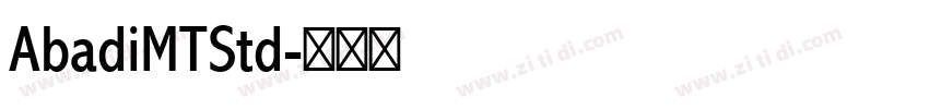 AbadiMTStd字体转换