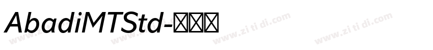 AbadiMTStd字体转换