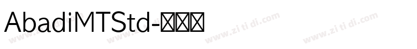 AbadiMTStd字体转换