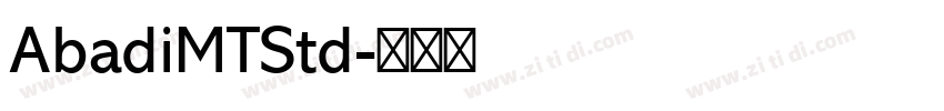 AbadiMTStd字体转换