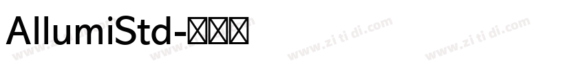 AllumiStd字体转换