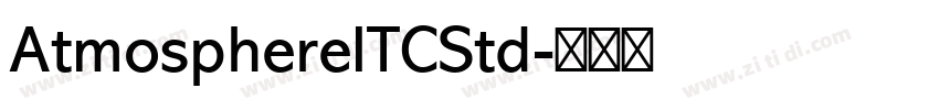 AtmosphereITCStd字体转换