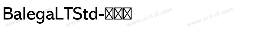 BalegaLTStd字体转换