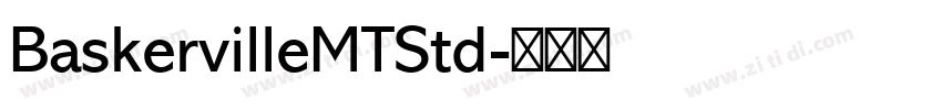 BaskervilleMTStd字体转换