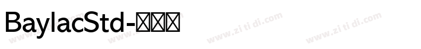 BaylacStd字体转换