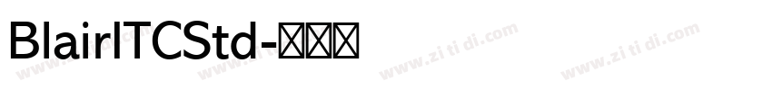 BlairITCStd字体转换