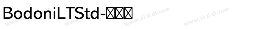 BodoniLTStd字体转换