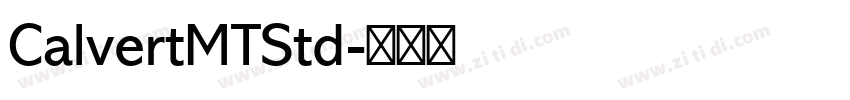 CalvertMTStd字体转换