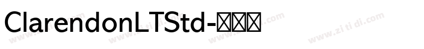 ClarendonLTStd字体转换