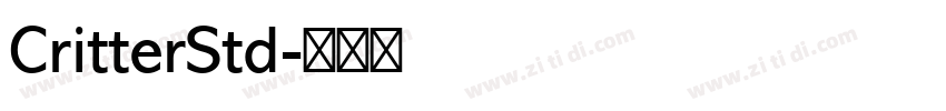 CritterStd字体转换