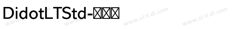 DidotLTStd字体转换