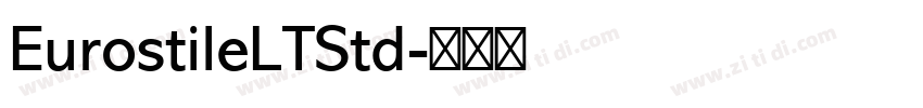 EurostileLTStd字体转换