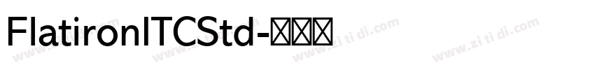 FlatironITCStd字体转换