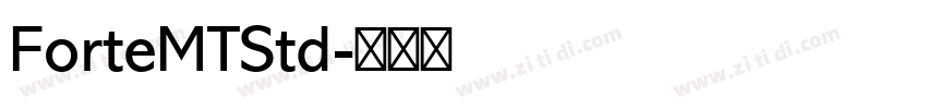 ForteMTStd字体转换