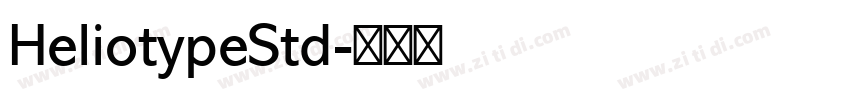 HeliotypeStd字体转换